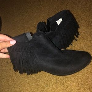Cute black booties